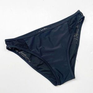Cromer Resortwear black side cut out bikini bottoms
